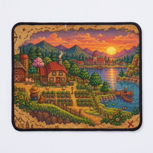 Item preview, stardew Valley Treasure map designed and sold by FeelTheDrawing.