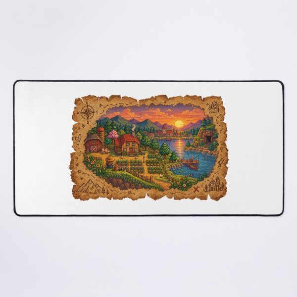 Item preview, stardew Valley Treasure map designed and sold by FeelTheDrawing.
