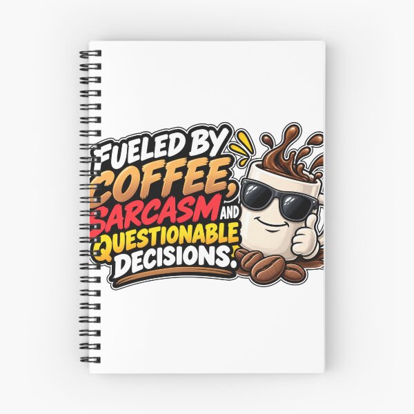 Item preview, Fueled By Coffee Sarcasm And Questionable Decisions Design designed and sold by Kenzie & Co.