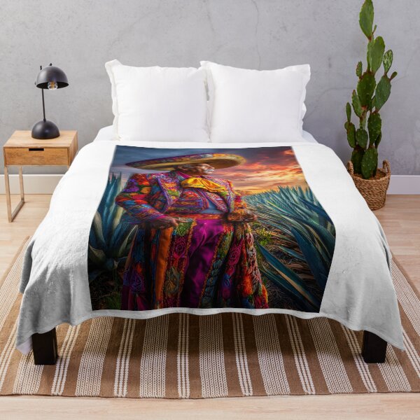 Item preview, Vibrant Traditional Mexican Attire at Sunset designed and sold by Artessie.