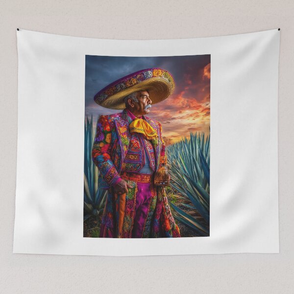Item preview, Vibrant Traditional Mexican Attire at Sunset designed and sold by Artessie.