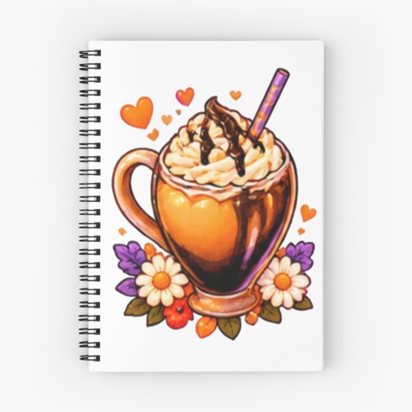 Item preview, Cozy milk Chocolate with Whipped Cream and Flowers designed and sold by Kiralemon.