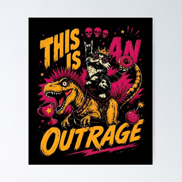 Item preview, This Is An Outrage T-Shirt designed and sold by neelydirt-r.