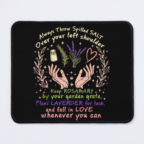 Item preview, Practical Magic Quote Always Throw Spilled Salt Lavender Rosemary designed and sold by schoolofbullies.