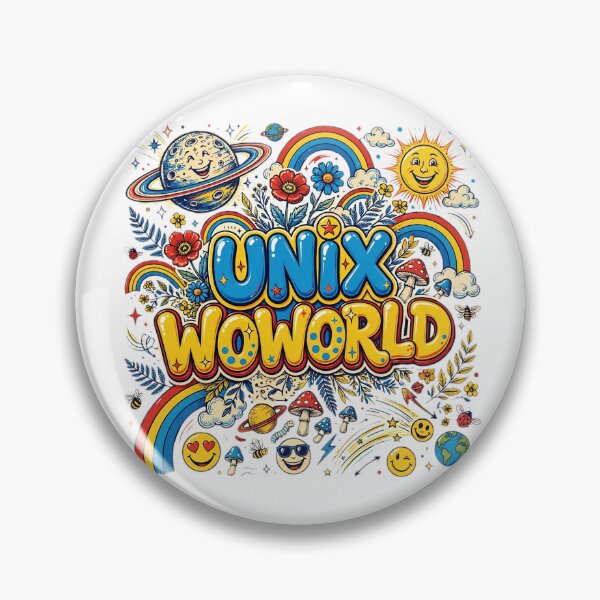Item preview, Unix Woworld - Happy Chaos Rainbow Planet Groovy 70s Maximalist designed and sold by AwesomeDigiShop.