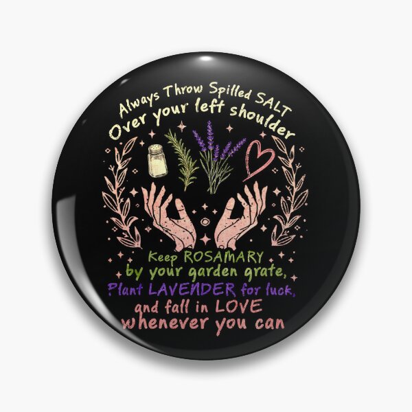 Item preview, Practical Magic Quote Always Throw Spilled Salt Lavender Rosemary designed and sold by schoolofbullies.