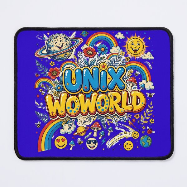 Item preview, Unix Woworld - Happy Chaos Rainbow Planet Groovy 70s Maximalist designed and sold by AwesomeDigiShop.