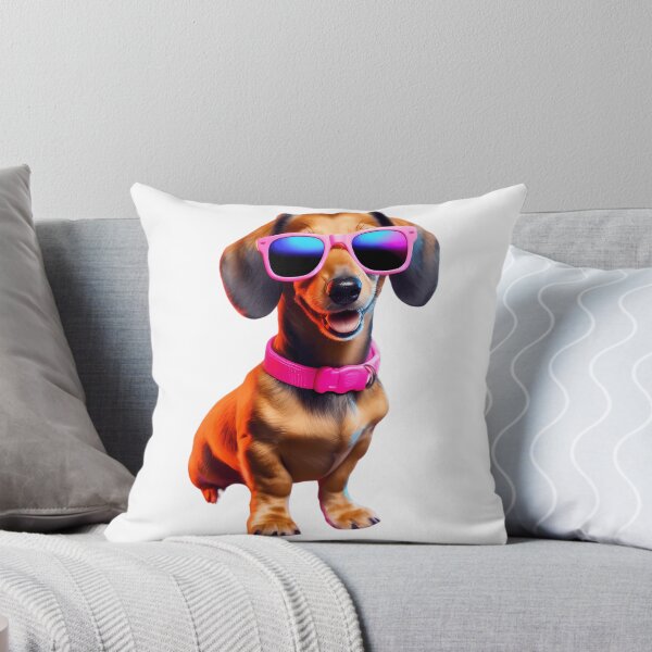 Item preview, Dachshund With Sunglasses No Background Retrowave Style 2 designed and sold by uyndonG-rey.