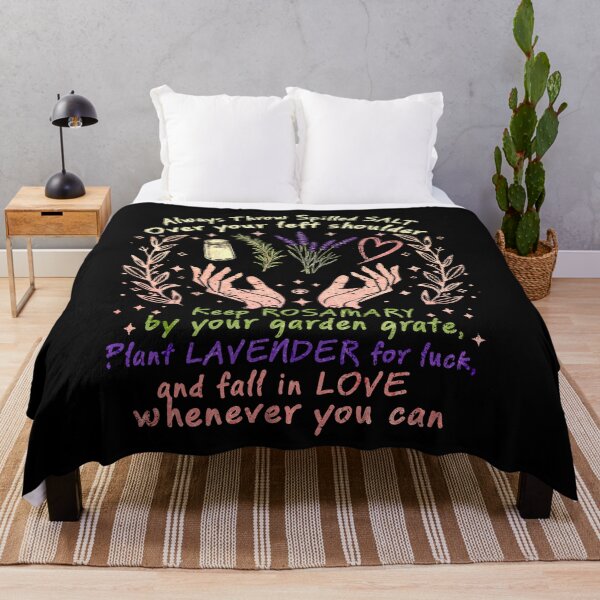 Item preview, Practical Magic Quote Always Throw Spilled Salt Lavender Rosemary designed and sold by schoolofbullies.
