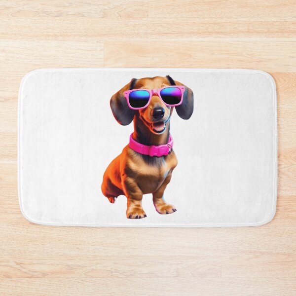 Item preview, Dachshund With Sunglasses No Background Retrowave Style 2 designed and sold by uyndonG-rey.