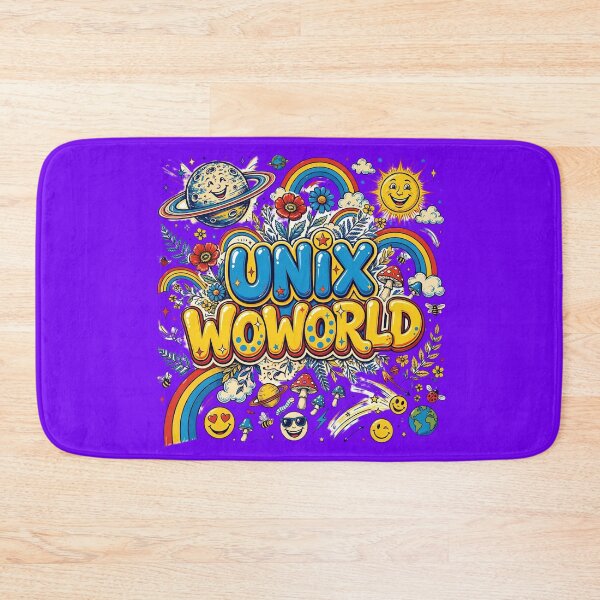 Item preview, Unix Woworld - Happy Chaos Rainbow Planet Groovy 70s Maximalist designed and sold by AwesomeDigiShop.