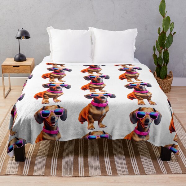 Item preview, Dachshund With Sunglasses No Background Retrowave Style 2 designed and sold by uyndonG-rey.