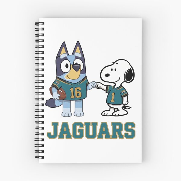 Item preview, Bluey And Snoopy Jacksonville Football Buddies designed and sold by DamianRoy88.