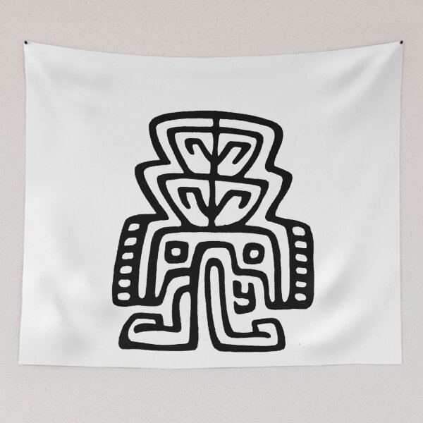 Item preview, Traditional Mayan Art Drawing designed and sold by colliophoto.
