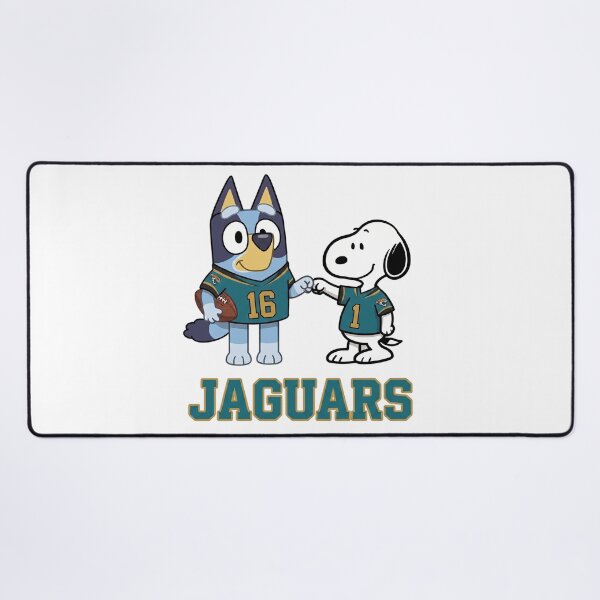Item preview, Bluey And Snoopy Jacksonville Football Buddies designed and sold by DamianRoy88.