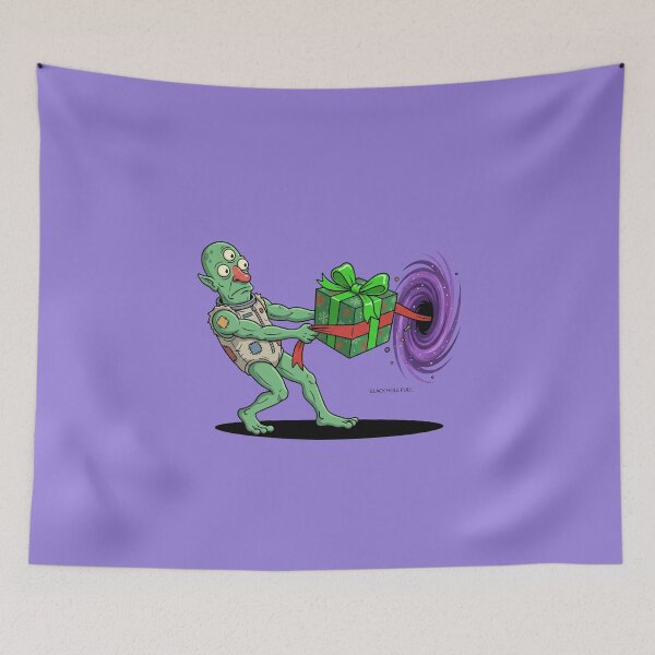 Item preview, Alien Black Hole Pull Christmas Gift Holiday Pop Art designed and sold by Rare By Hero.