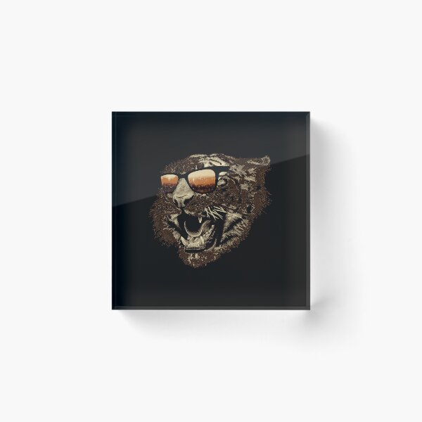 Item preview, Retro Tiger Head Sunglasses Urban Sunset Art designed and sold by tamicantik47.