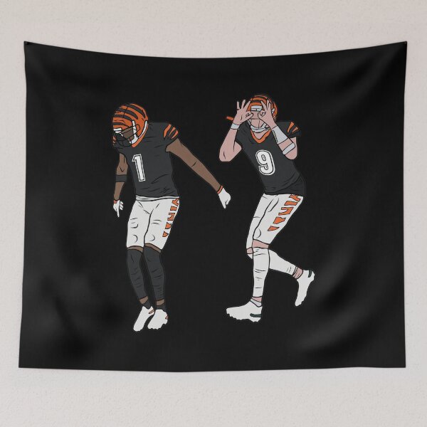 Item preview, Cincinnati Football Duo Celebration Art designed and sold by LANCELIAMS.