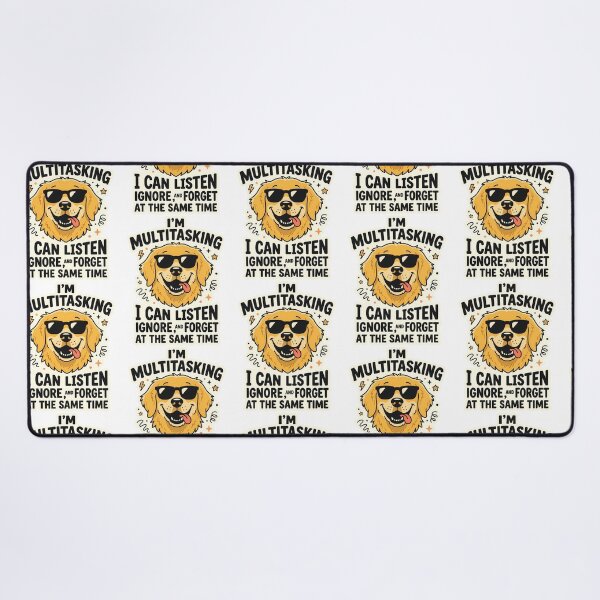 Item preview, Multitasking Dog Funny Golden Retriever Quote designed and sold by uyndonG-rey.
