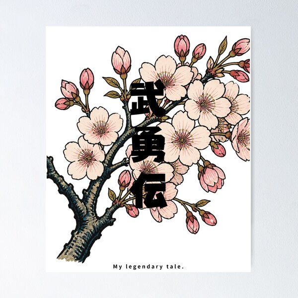 Item preview, Buyuuden - Legendary Tale | Ukiyo-e Sakura | Japanese Design designed and sold by JapanMemoir.
