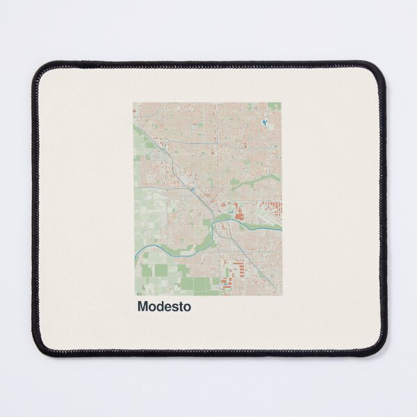 Item preview, Modesto Minimalistic Map Art designed and sold by MapsNerd.