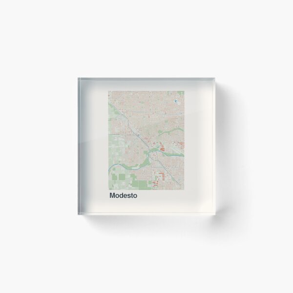 Item preview, Modesto Minimalistic Map Art designed and sold by MapsNerd.