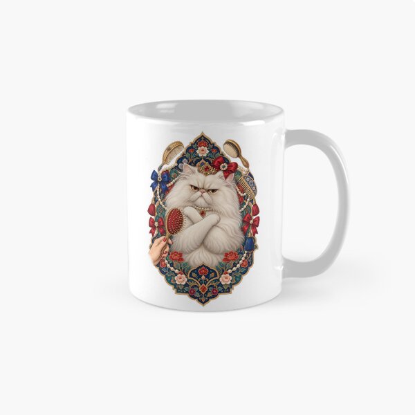 Item preview, Elegant Persian Cat During a Grooming Session designed and sold by SiripornSeaynng.