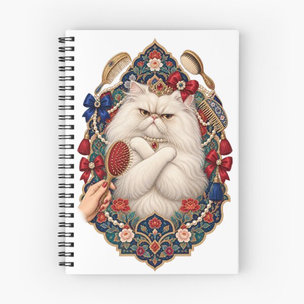 Item preview, Elegant Persian Cat During a Grooming Session designed and sold by SiripornSeaynng.