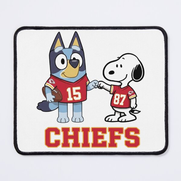 Item preview, Bluey And Snoopy Kansas City Football Buddies designed and sold by DamianRoy88.