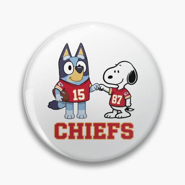 Item preview, Bluey And Snoopy Kansas City Football Buddies designed and sold by DamianRoy88.