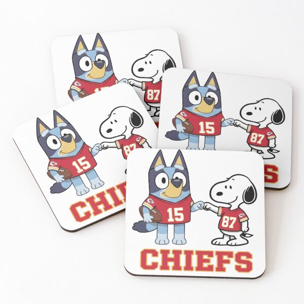 Item preview, Bluey And Snoopy Kansas City Football Buddies designed and sold by DamianRoy88.