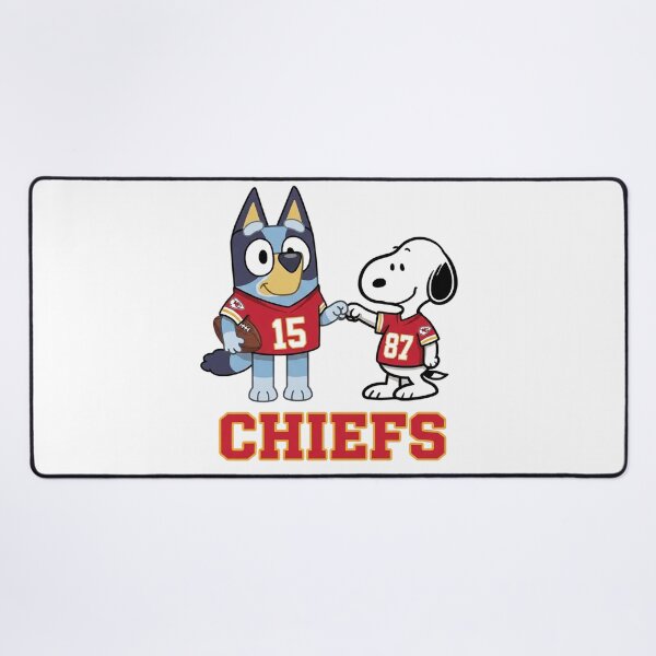 Item preview, Bluey And Snoopy Kansas City Football Buddies designed and sold by DamianRoy88.