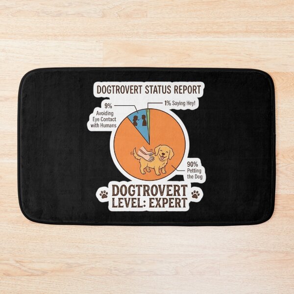 Item preview, Dogtrovert Status Report Funny Pie Chart - Dogtrovert Level Expert designed and sold by HUBERitC-oCYCN.
