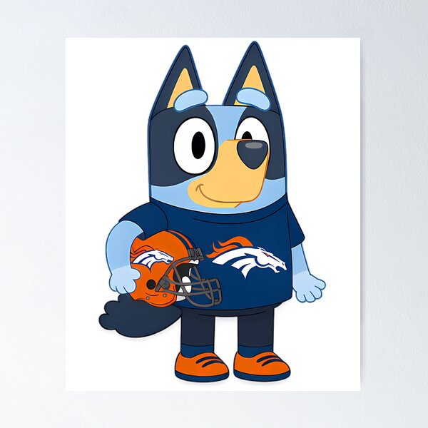 Item preview, Blueys Denver Broncos Football designed and sold by carlocurley.
