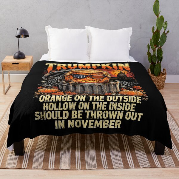 Item preview, Trumpkin Anti Trump Halloween Orange On The Outside Hollow designed and sold by elongatedjazz.