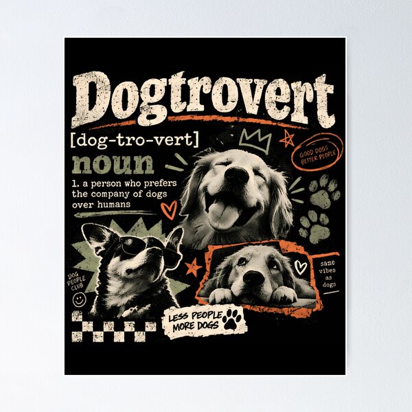 Item preview, Dogtrovert Dog Lover Introvert Dog Owner Pet Parent Gift designed and sold by HUBERitC-oCYCN.