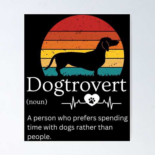 Item preview, Funny Dog Dad Dog Owner Dogtrovert designed and sold by HUBERitC-oCYCN.