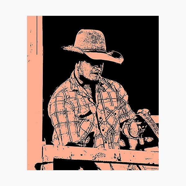 Item preview, COWBOY TEE SHIRTS, SILHOUETTE STYLE FIND THIS ON HOODIES, SINGLETES, TANK TOPS AND MORE designed and sold by Barbara Jean Photo Art And Design.