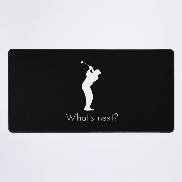 Item preview, Golf Player Silhouette Whats Next Quote Art designed and sold by tamicantik47.