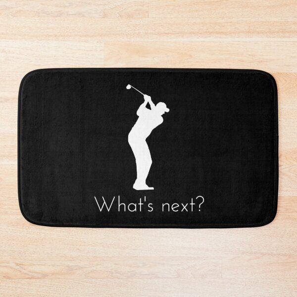 Item preview, Golf Player Silhouette Whats Next Quote Art designed and sold by tamicantik47.