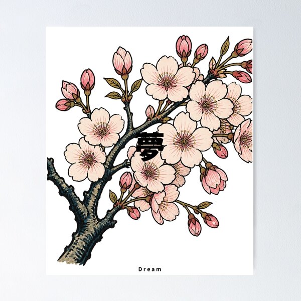 Item preview, Yume - Dream | Ukiyo-e Sakura | Japanese Design designed and sold by JapanMemoir.