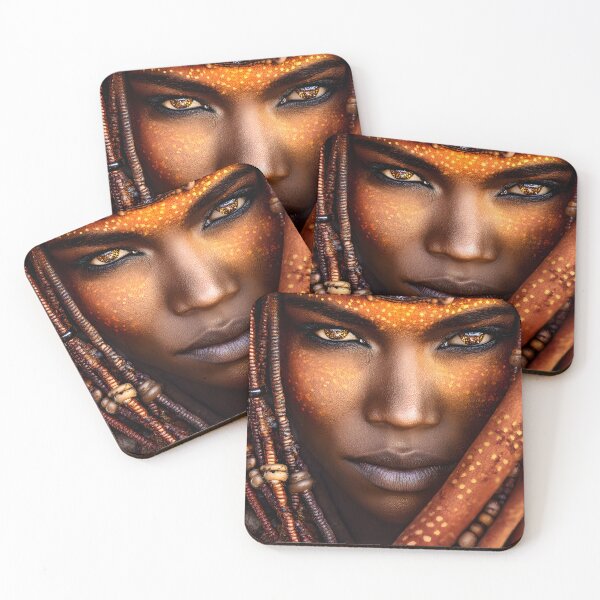 Item preview, Striking Portrait of a Tribal Warrior in Nature designed and sold by Artessie.