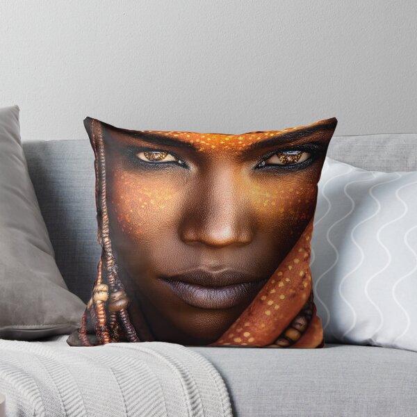 Item preview, Striking Portrait of a Tribal Warrior in Nature designed and sold by Artessie.