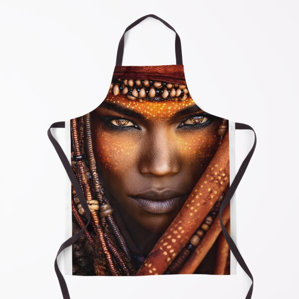 Item preview, Striking Portrait of a Tribal Warrior in Nature designed and sold by Artessie.