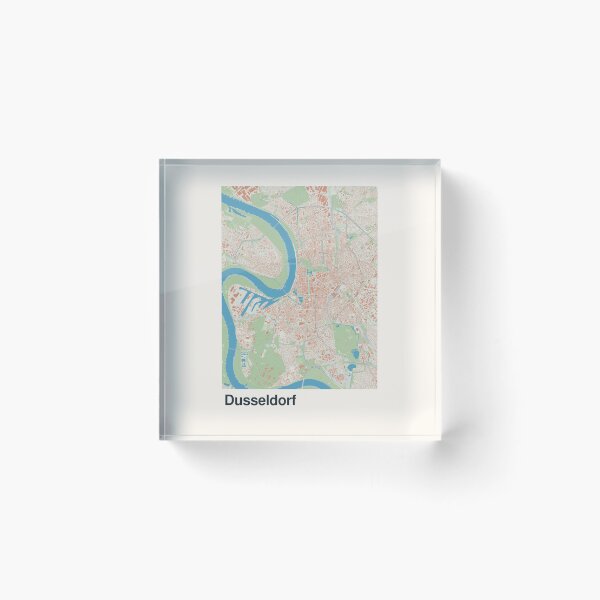 Item preview, Dusseldorf Minimalistic Map Art designed and sold by MapsNerd.