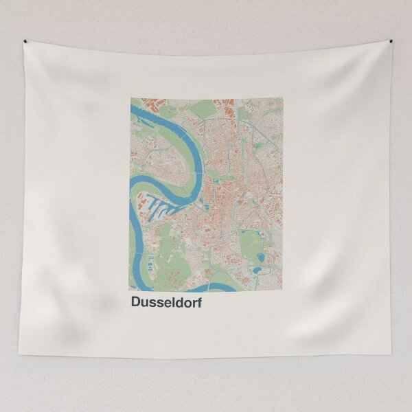 Item preview, Dusseldorf Minimalistic Map Art designed and sold by MapsNerd.