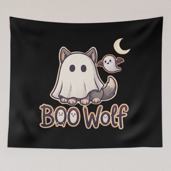 Item preview, Kawaii “BOO Wolf” | Cute Ghost Costume Puppy Halloween designed and sold by NightshadeWolfs.