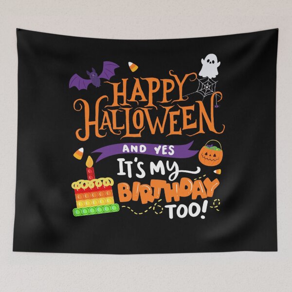 Item preview, Happy Halloween and Yes It's My Birthday Halloween Apparel designed and sold by raewaelchi.
