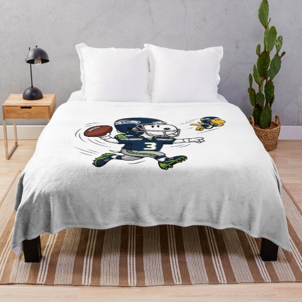 Item preview, Snoopy Woodstock Seahawks Football Player designed and sold by FlowsUp.