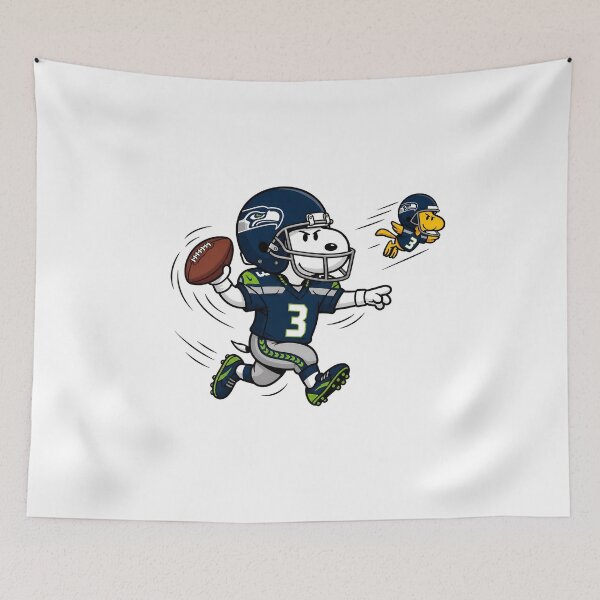 Item preview, Snoopy Woodstock Seahawks Football Player  designed and sold by FlowsUp.